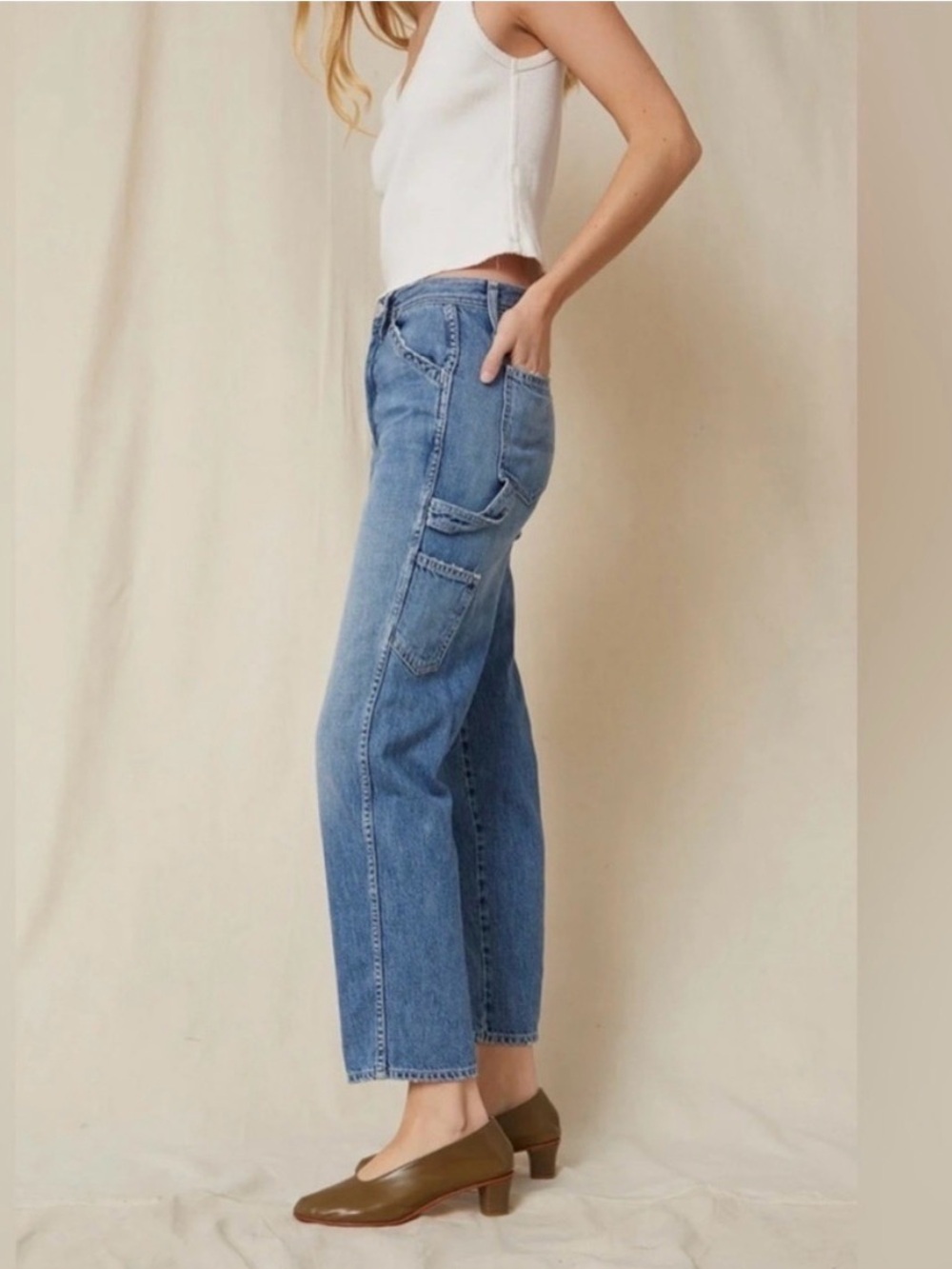 AMO painterly pant icon jeans carpenter‎ style